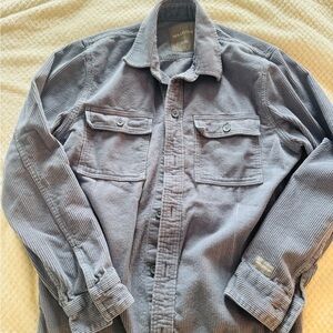 Hollister Gray Corduroy Shirt